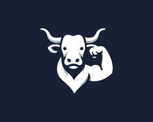 Cow logo vector. Animal farm. Cow icon vector illustration.