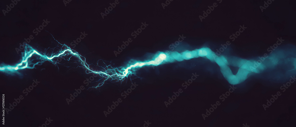 Aufkleber electric blue wires create a futuristic abstract background with dynamic energy and speed