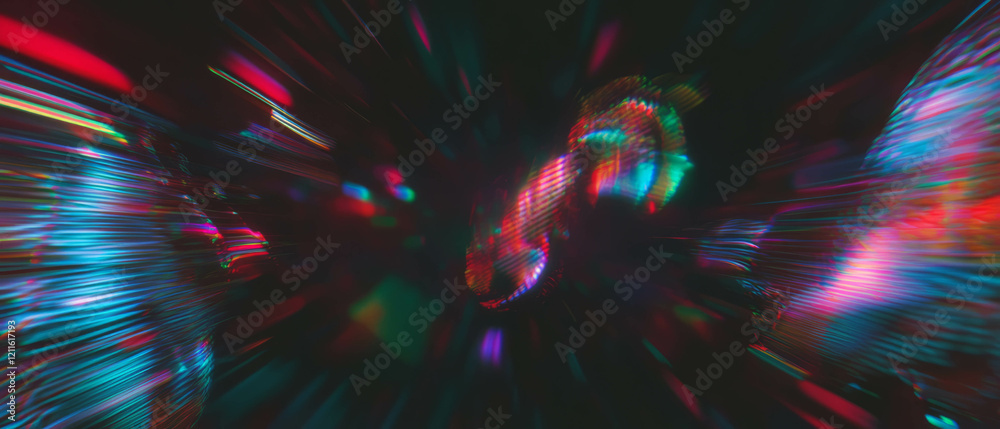 Poster Wires create infinite speed and dynamic movement in an abstract, colorful background