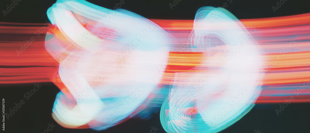 Poster Abstract representation of data flows with wires in dynamic movement