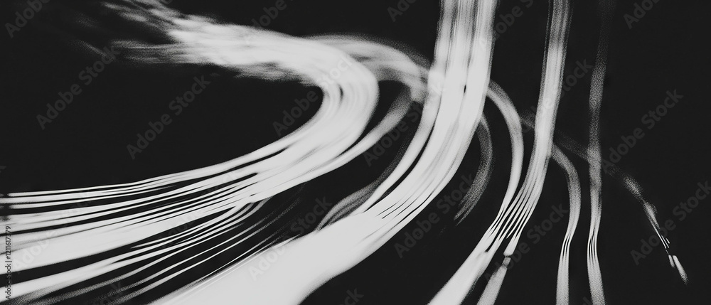 Aufkleber Intricate patterns of wires convey speed and complexity in an abstract background