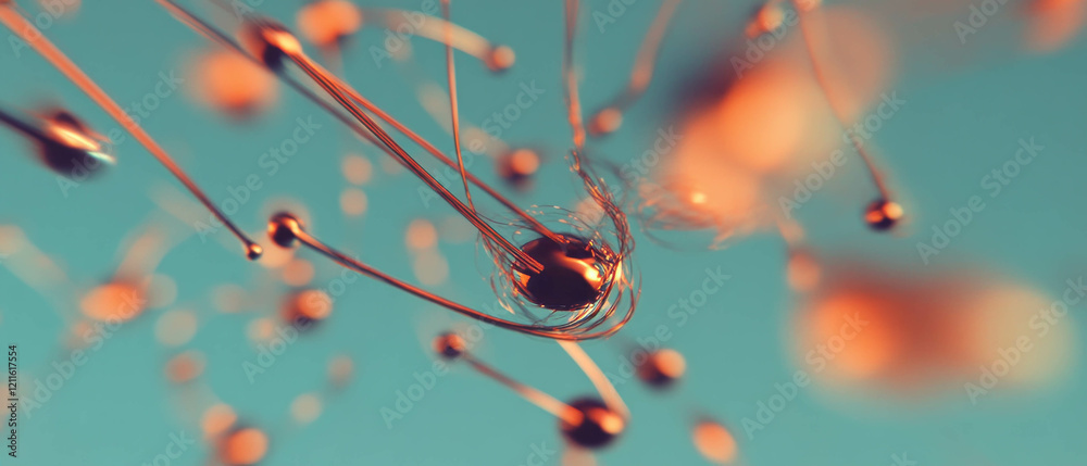 Poster Dynamic visualization of wires in motion synchronized with rhythmic sound waves