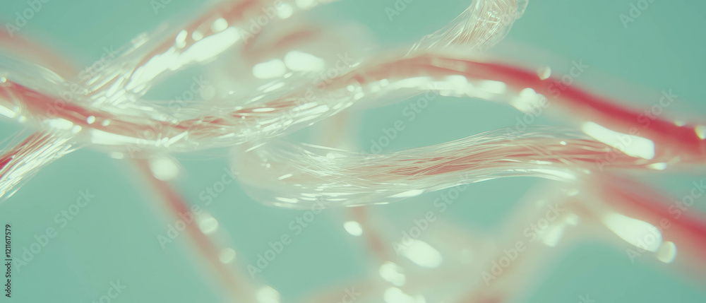 Poster Abstract visualization of wires creating rhythmic motion in sync with music