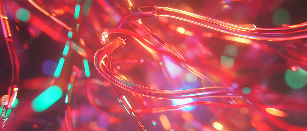 Poster Abstract patterns of wires conveying data through cyberspace at high speed