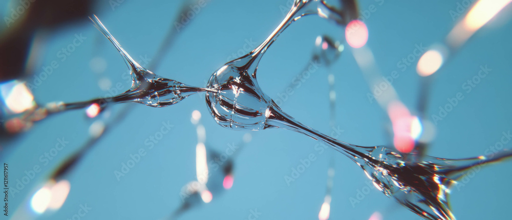 Poster Abstract depiction of interconnected wires illustrating changes in speed and motion dynamics