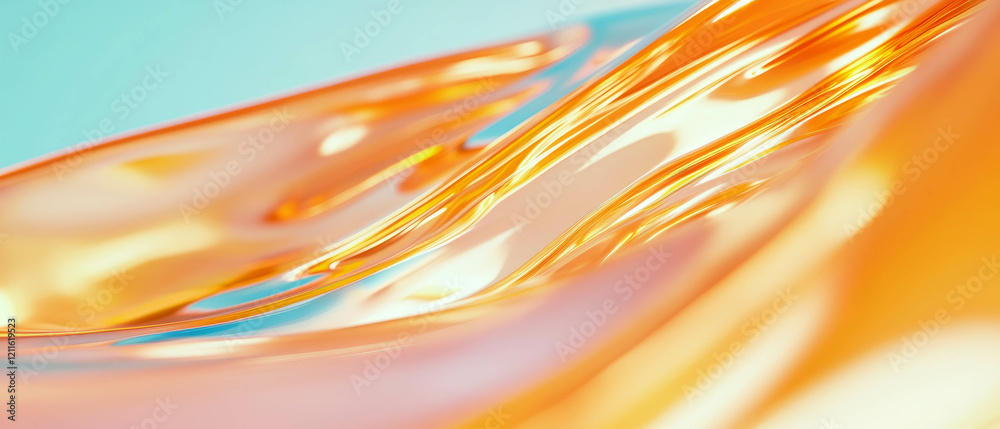 Poster Dynamic abstract ribbons and flowing lines create an elegant visual experience