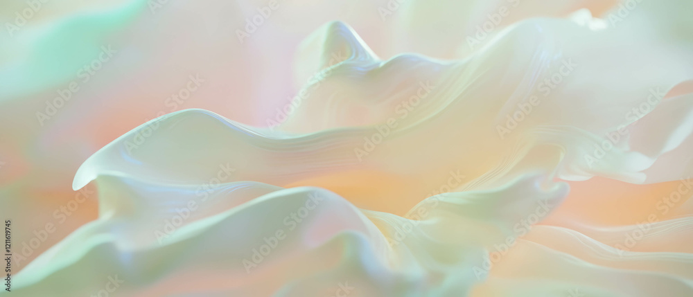 Poster Exploring the depth of 3D abstract textures and ethereal surfaces in visual art