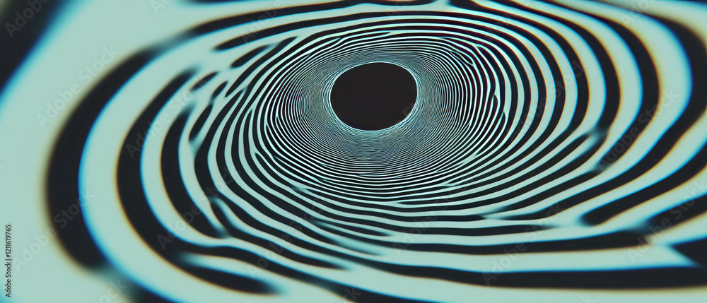 Aufkleber swirling abstract toruses create a hypnotic effect in a mesmerizing design