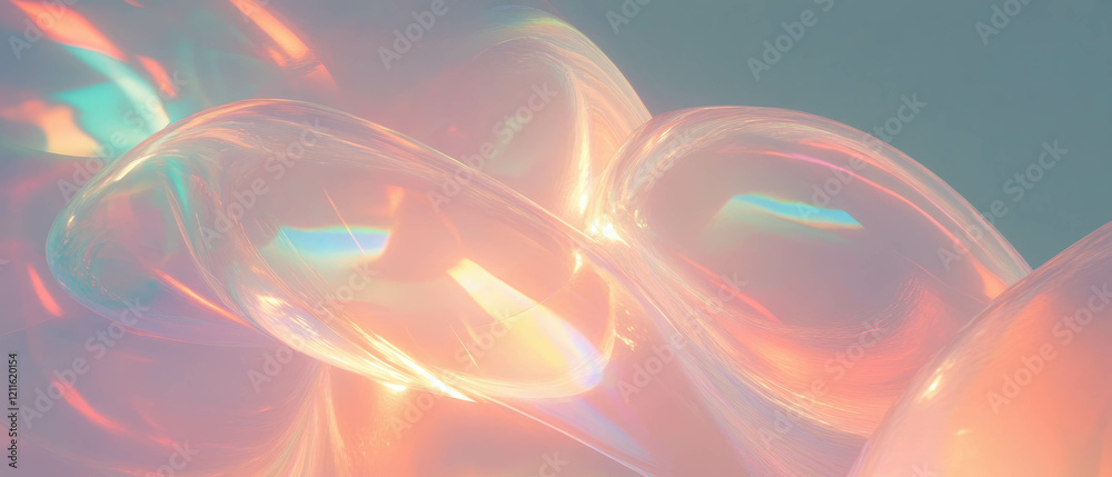 Poster Dynamic arcs of light create a mesmerizing abstract experience in motion