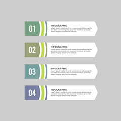 Modern vector infographic with minimalist design, perfect for visually presenting data attractively.