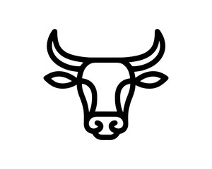 Cow logo vector. Animal farm. Cow icon vector illustration.