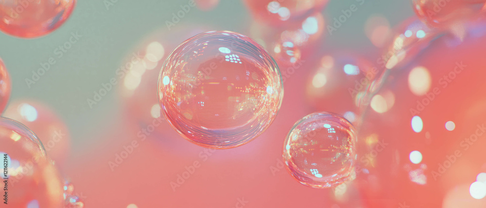 Poster Abstract representation of 3D bubble charts showcasing data analysis and visual comparison