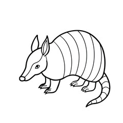 illustration of a cartoon squirrel on white background