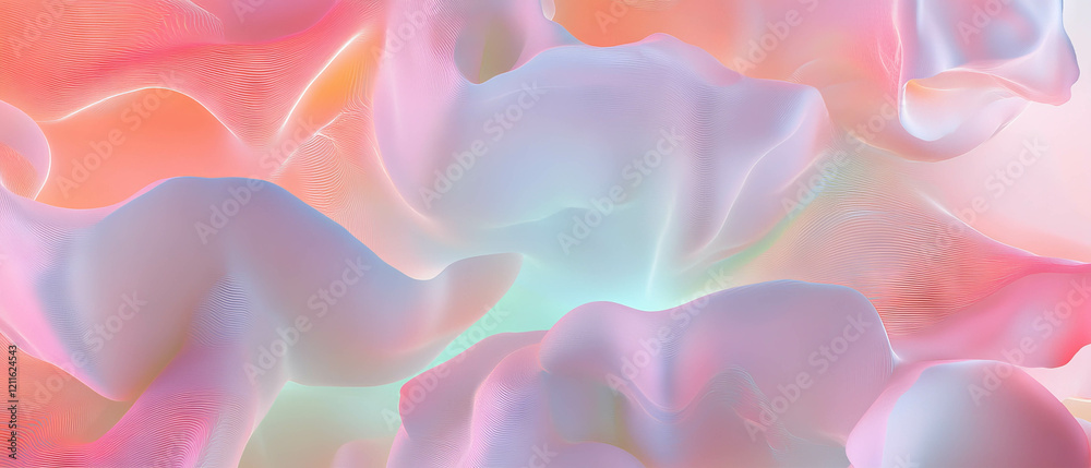 Poster Interactive 3D data visualization background enhancing user experience in exploration