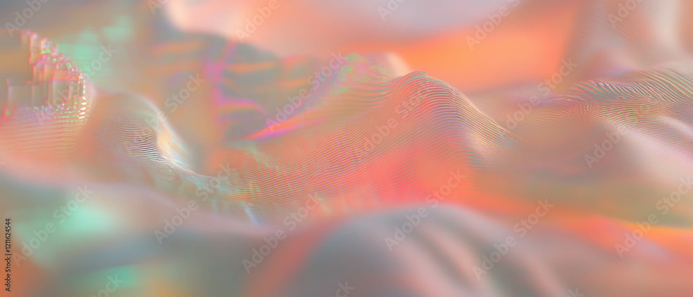 Poster Dynamic 3D data visualizations interacting with music create an immersive experience
