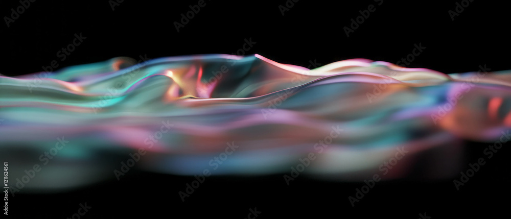 Aufkleber Colorful abstract data visualizations reflect changes in values and dynamic hues