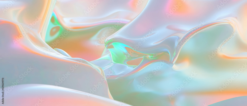 Aufkleber Exploring abstract patterns in 3D data visualization for creative expression