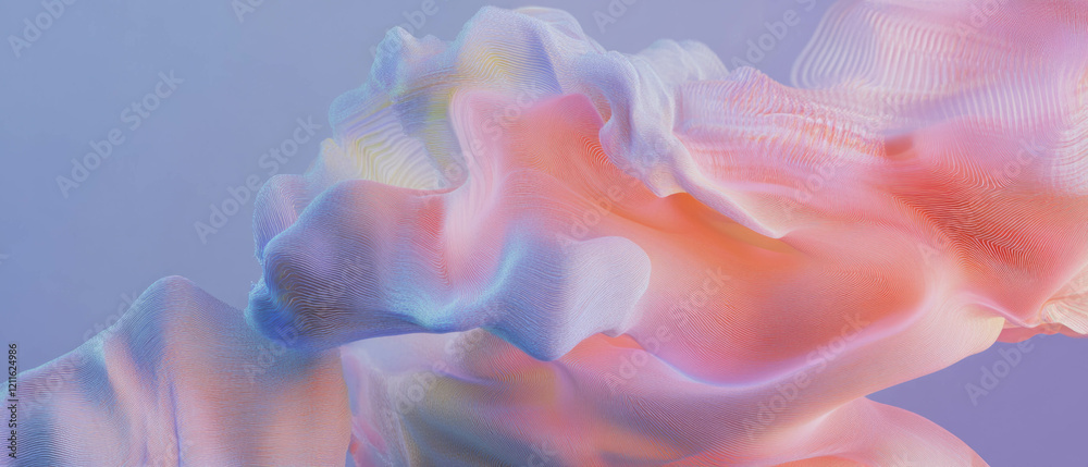 Leinwandbilder Exploring abstract shapes and patterns in 3D data visualizations
