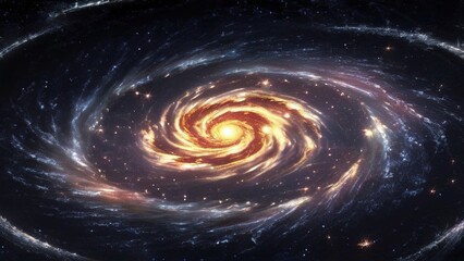 Obraz premium Spiral Galaxy, Cosmic Dust, Stellar Formation, Space Background, Astronomy