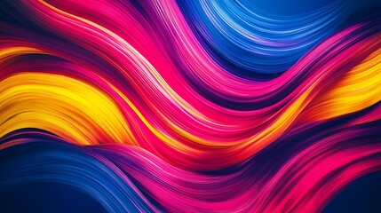 Obraz premium Vibrant Swirling Hues: An Abstract Masterpiece of Color and Movement