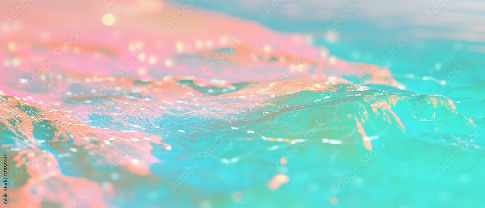 Poster Vibrant abstract background showcasing 3D geographic maps with data visualization techniques