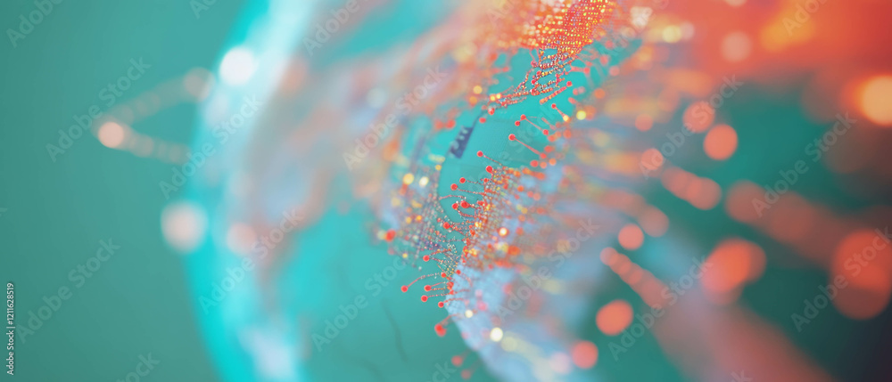 Poster Abstract visualization of geographic maps showcasing data analysis and spatial insights