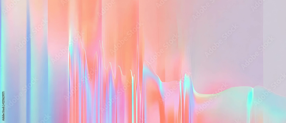 Poster Abstract background of 3D line graphs showing data trends and analysis fluctuations