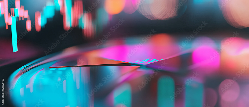 Poster visual insights through colorful 3d pie charts showcasing data distributions and proportions