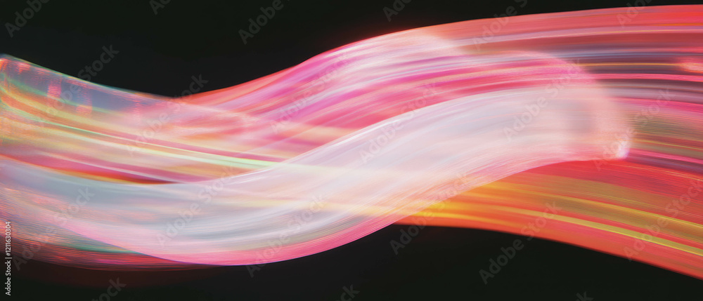 Poster Dynamic trails of light and smoke create an immersive visual effect and movement