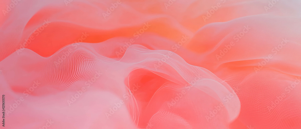 Poster Swirling smoke waves create an abstract background with a calming effect