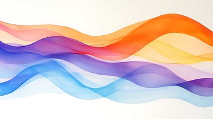 Abstract Colorful Waves: A Symphony of Hues