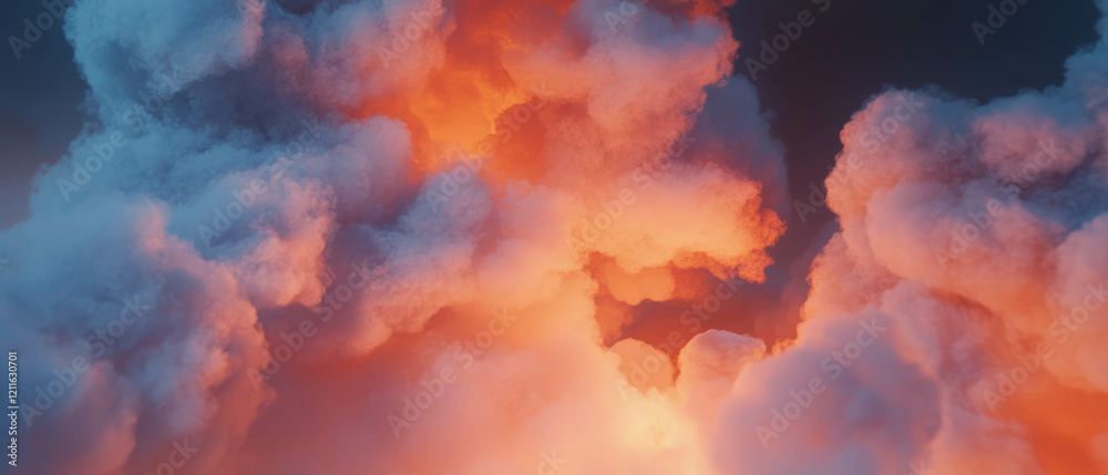 Poster dynamic 3d smoke interaction with light creates dramatic visual effects
