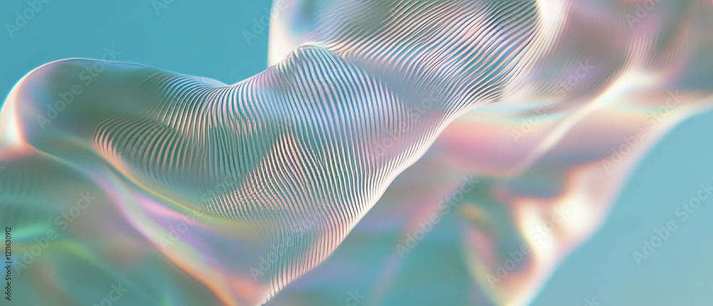 Aufkleber Dynamic 3D smoke patterns create a mesmerizing abstract art background