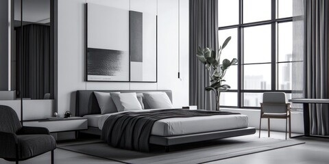 Modern Bedroom Interior Design With Gray Tones