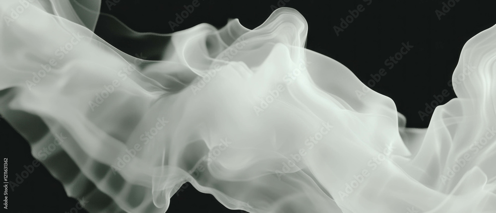 Poster Mesmerizing 3D smoke patterns create a captivating abstract visual experience