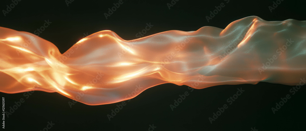Aufkleber Dynamic trails of light and smoke create an abstract visual experience with movement and flow