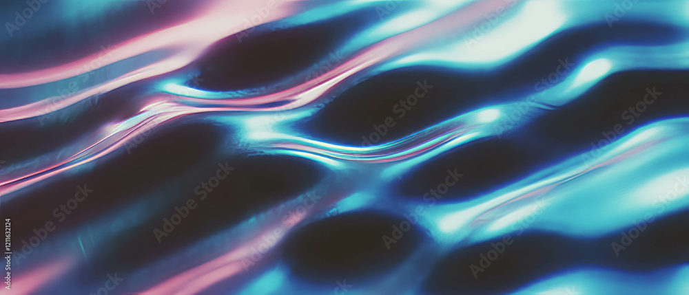 Poster exploring surreal tunnels of sound waves in an otherworldly atmosphere