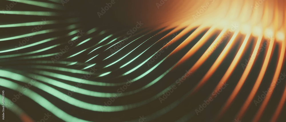 Poster Dynamic patterns of sound waves interacting to create visual music and harmonious vibrations