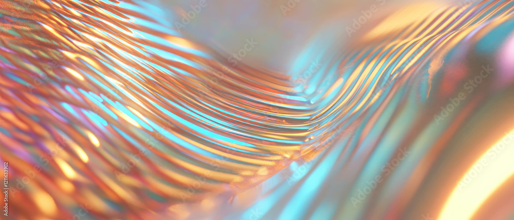 Fototapete exploration of abstract textures through dimensional sound wave patterns