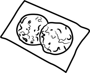 Gorengan Indonesian food coloring page