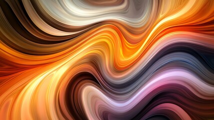 Obraz premium Abstract Colorful Swirling Waves Design Image
