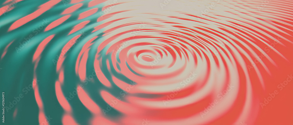 Poster Exploring mesmerizing sound waves and swirling patterns in vibrant colors