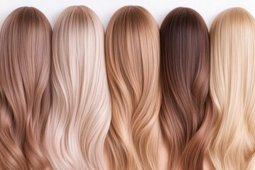 Fototapeta premium Exploring the spectrum of hair dye colors for perfecting your look and avoiding common dyeing mishaps
