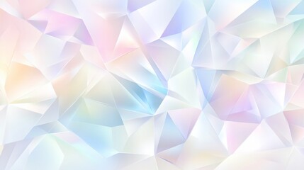 Pastel iridescent geometric polygonal background.