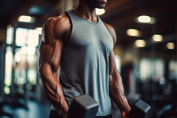 Athlete training intensely to optimize strength and increase testosterone in the body