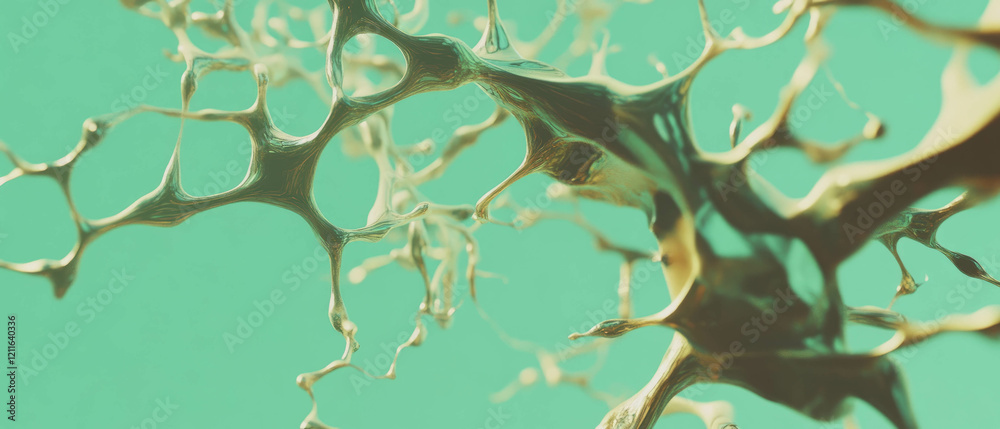 Poster Abstract visualization of 3D tree diagrams illustrating data organization and structure