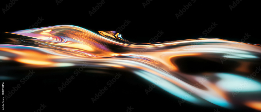 Poster Swirling vortexes with vibrant colors creating dynamic abstract energy