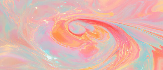 Obraz premium Swirling vortexes of vibrant colors create dynamic abstract energy in stunning visual formation