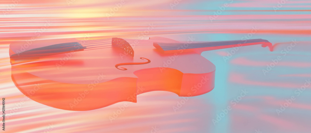 Poster Abstract visualization of 3D violin plots illustrating statistical data distributions