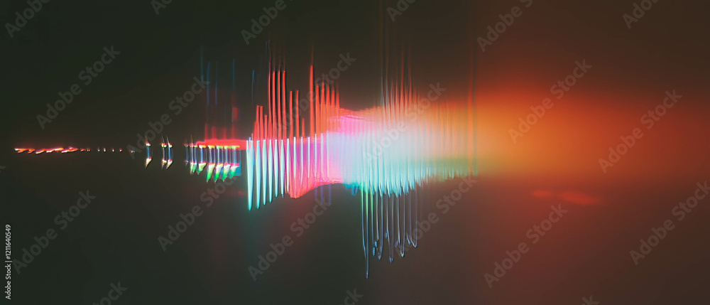 Aufkleber Exploring the visual representation of data with abstract violin plots and statistical analysis